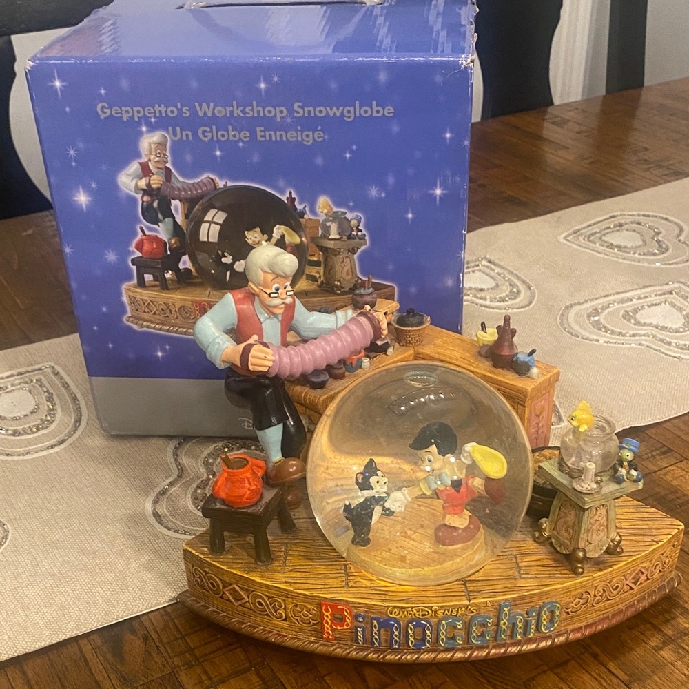Disney Vintage Ghepettos Workshop Snowglobe with Pinocchio . - Picture 11 of 14